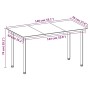 vidaXL Garten-Essgruppe, 5-teilig, Poly Rattan schwarz, Glasplatte, mit Auflagen. Gartenmöbel-Set.
