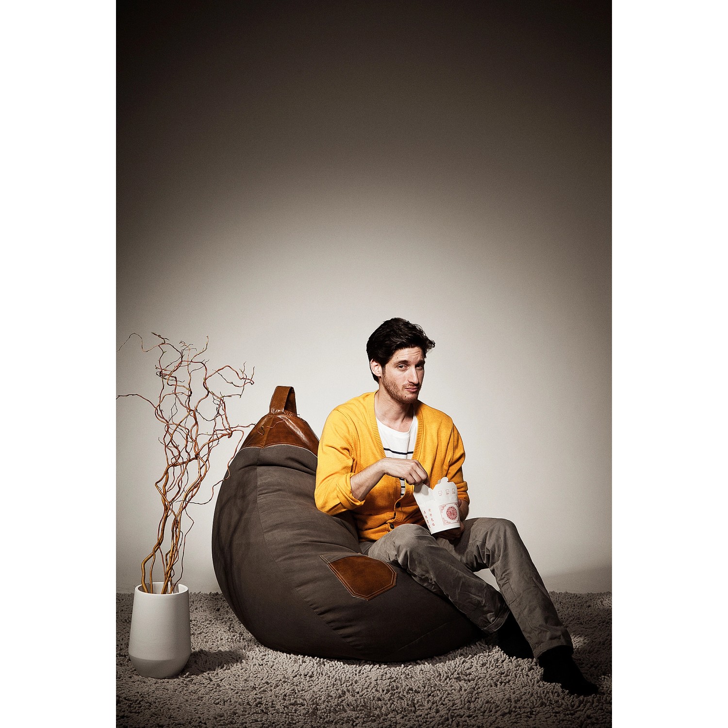 Sitting Point Sitzsack Jamie, 220 l, Sand: Gemütlicher Sitzsack für entspanntes Sitzen.