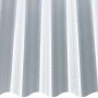 Klare Acryl Profilplatte 76/18 C-Struktur, 3 mm stark, für Bedachung und Wandverkleidung.