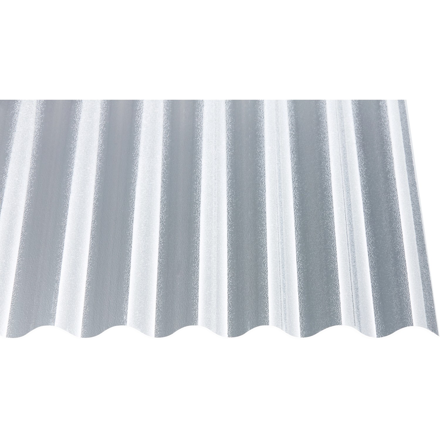 Profilplatte 3 mm Acryl 76/18 C-Struktur Klar 2000 mm x 1045 mm