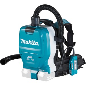 Makita Akku-Rucksackstaubsauger DVC265ZXU (Solo) mit HEPA-Filter und AWS-Funktion.