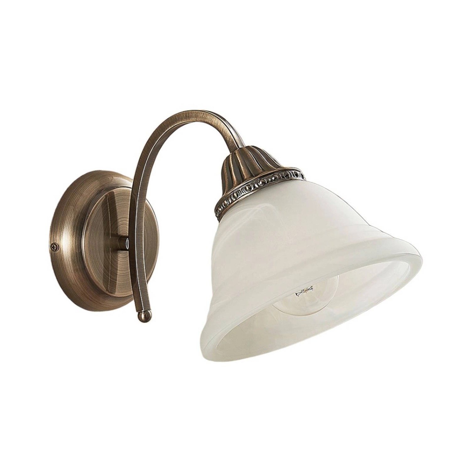Lindby Wandleuchte Wandlampe Innen Mialina 9620340 in Bronze 1-flammig E27 günstig online kaufen