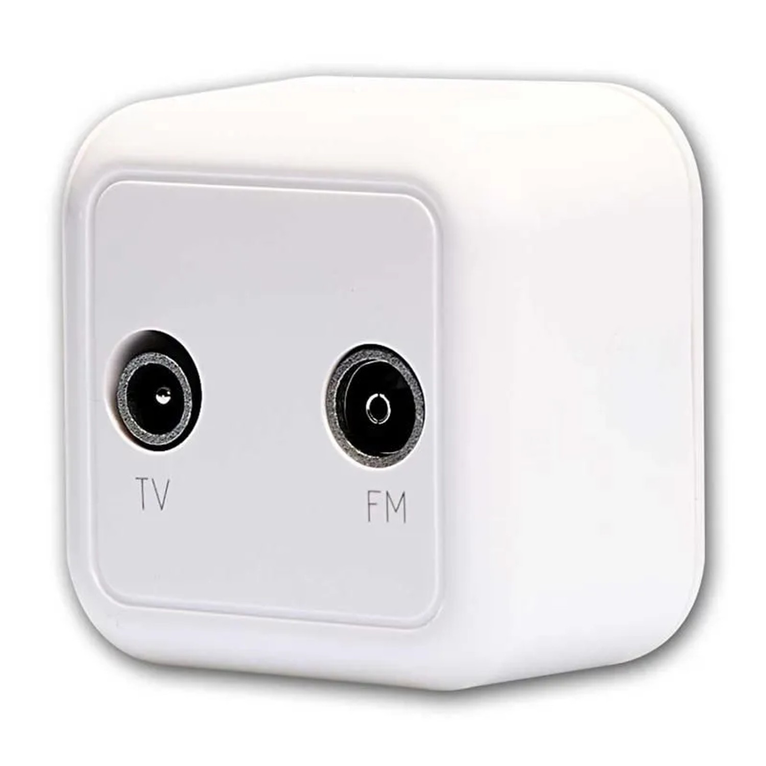 McPower FINERY Antennendose TV & Radio Weiß Aufputz