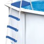Leiter für Steinbach Stahlwand-Pool Set Nuovo de Luxe II, blau/weiß