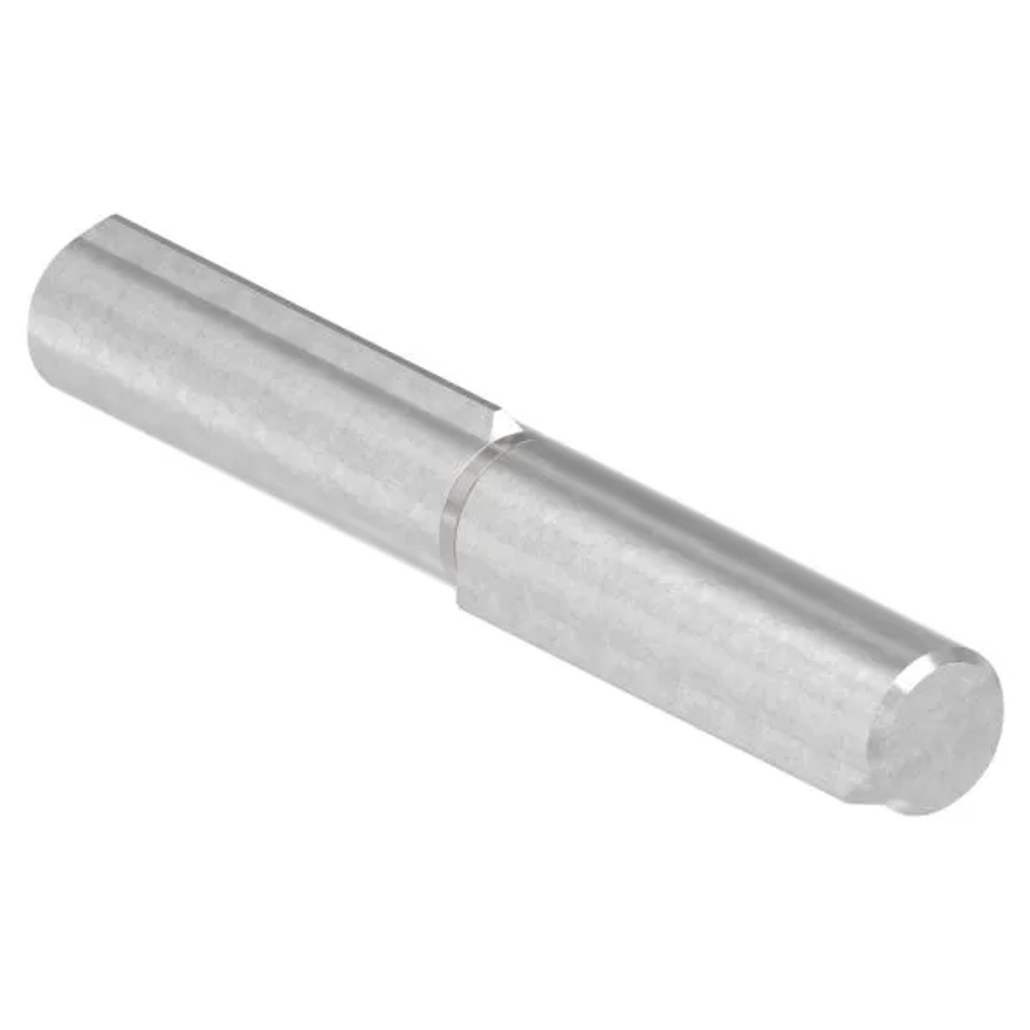 FeNau Anschweißband Edelstahl V2A L = 120 mm Ø 16 mm Bolzen Ø 9 mm Geschliffen Korn 240