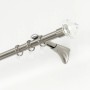 Gardinia Chicago Gardinenringe, 10er-Pack, Edelstahl-Optik, für 20 mm Stangen.