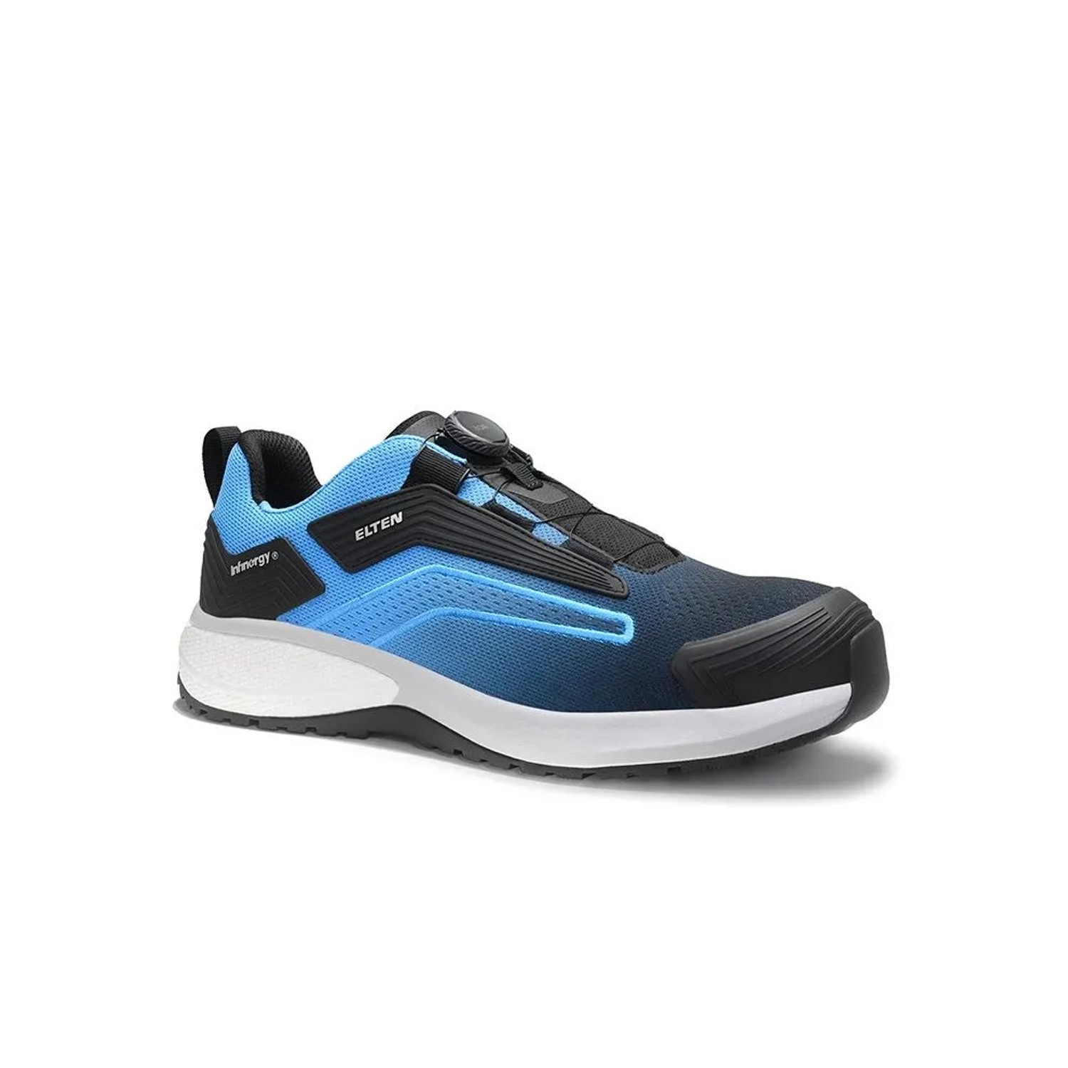 ELTEN Sicherheitshalbschuh TORNADO XXSW BOA BLACK BLUE Low ESD S1PS Größe 40