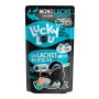 Lucky Lou Katzen-Nassfutter SuperMono Lachs, 125g. Alleinfutter mit Lachs und Superfoods für Katzen.