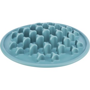 Trixie Slow Feeding Matte Pillars, Ø 35cm, blau. Anti-Schling-Napf für Hunde, aus TPE.