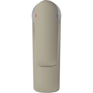 Ideal Standard Connect Air Waschtischarmatur in Silver Storm, Frontansicht.