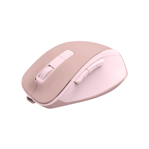 Ergonomische Hama Funkmaus WM-500 in Rosa mit 6 Tasten für Computer & Multimedia.