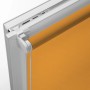 Gardinia EasyFix Rollo, 120x150 cm, orange, Detailansicht mit Kettenzug und Klemmträger.