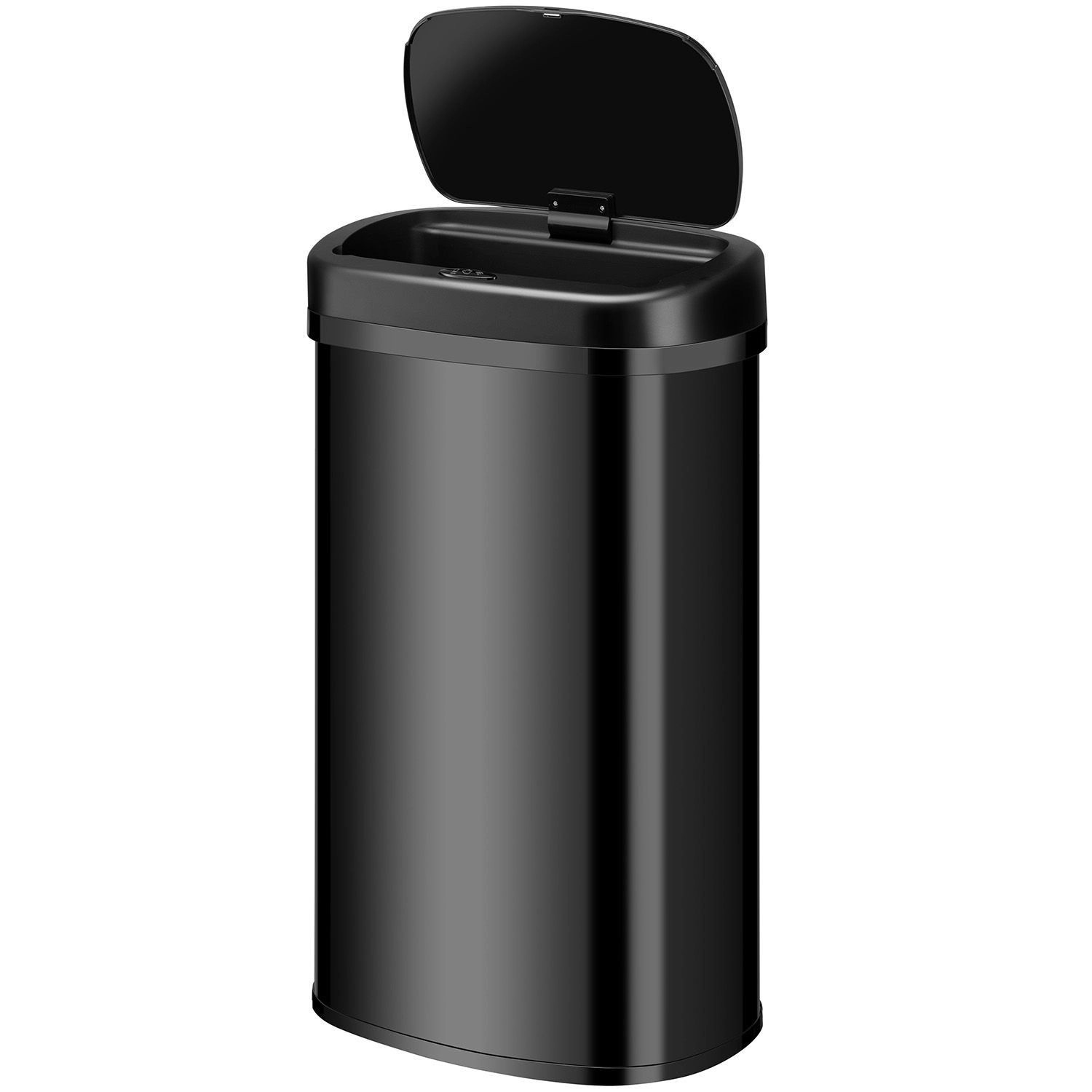 Juskys Mülleimer Viereckig mit Sensor 60 L Schwarz günstig online kaufen