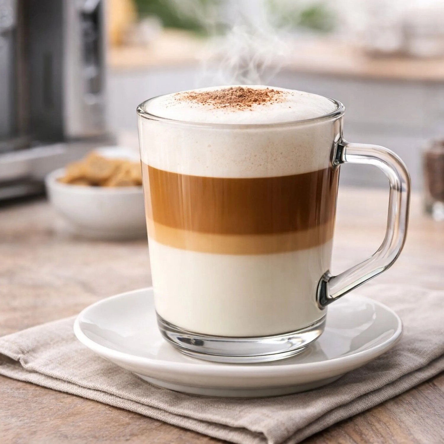 BigDean 6 Latte Macchiato Gläser Mit Henkel 230 ml Klare Latte Gläser_6