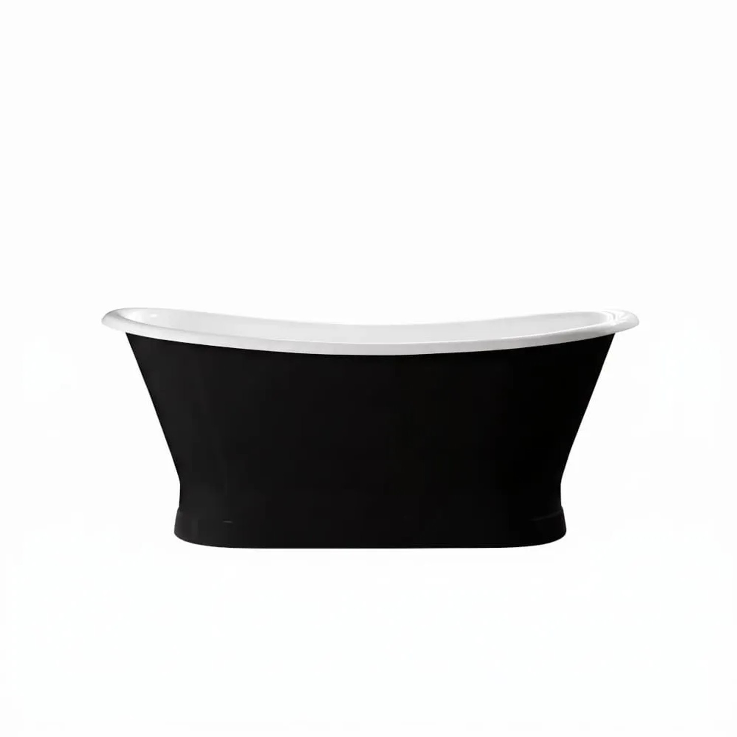 Rogier & Mothes Freistehende Gusseisen Badewanne Coventry Schwarz  170cm x 72cm