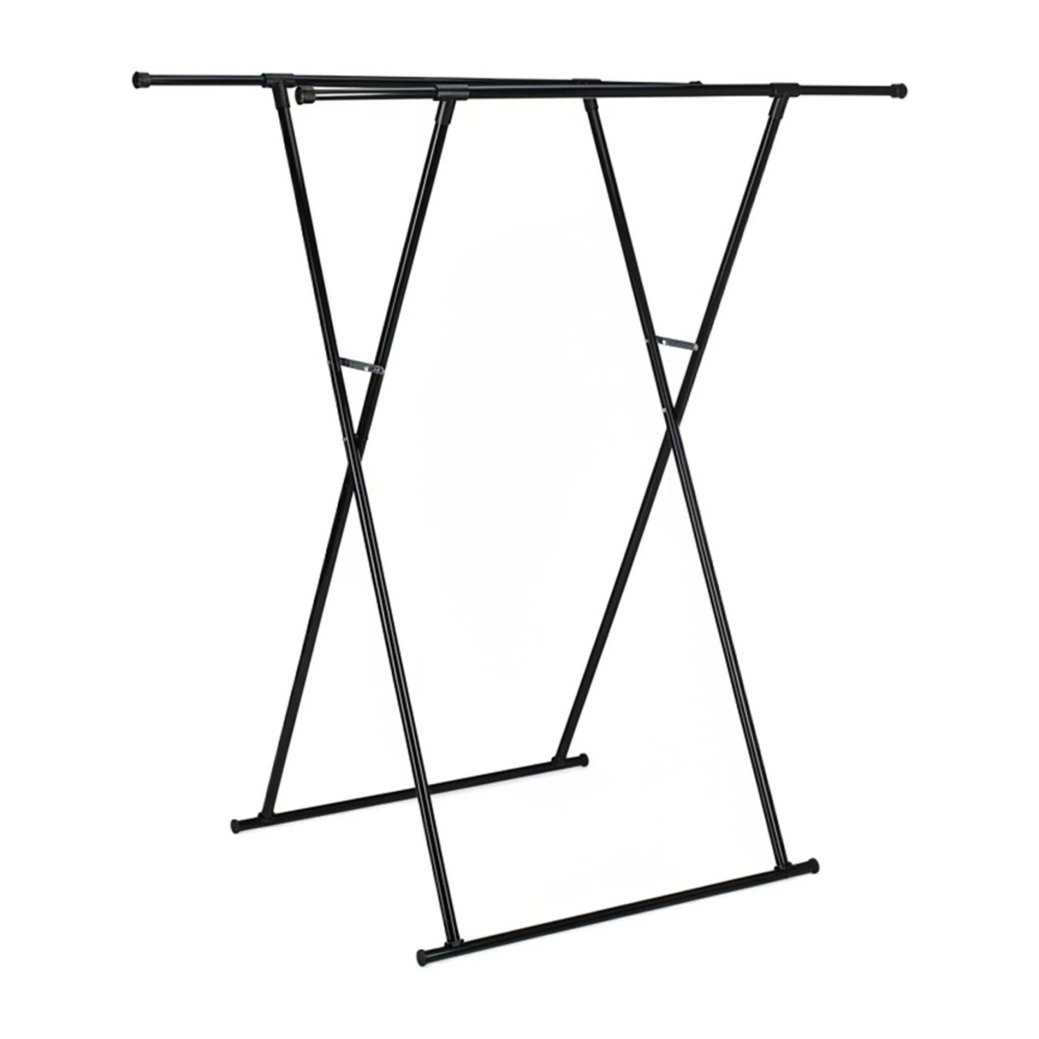Relaxdays Kleiderständer Metall Schwarz Ausziehbar Klappbar 139 cm x 135 cm x 95 cm 2,5 kg