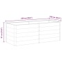 vidaXL Garten-Hochbeet 250 x 100 x 91 cm WPC Grau 49060_7
