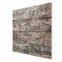 Banjado Herdabdeckplatte aus gehärtetem Glas, 60x52cm, mit rustikalem Holzplanken-Motiv. Schutz & Schneidebrett.
