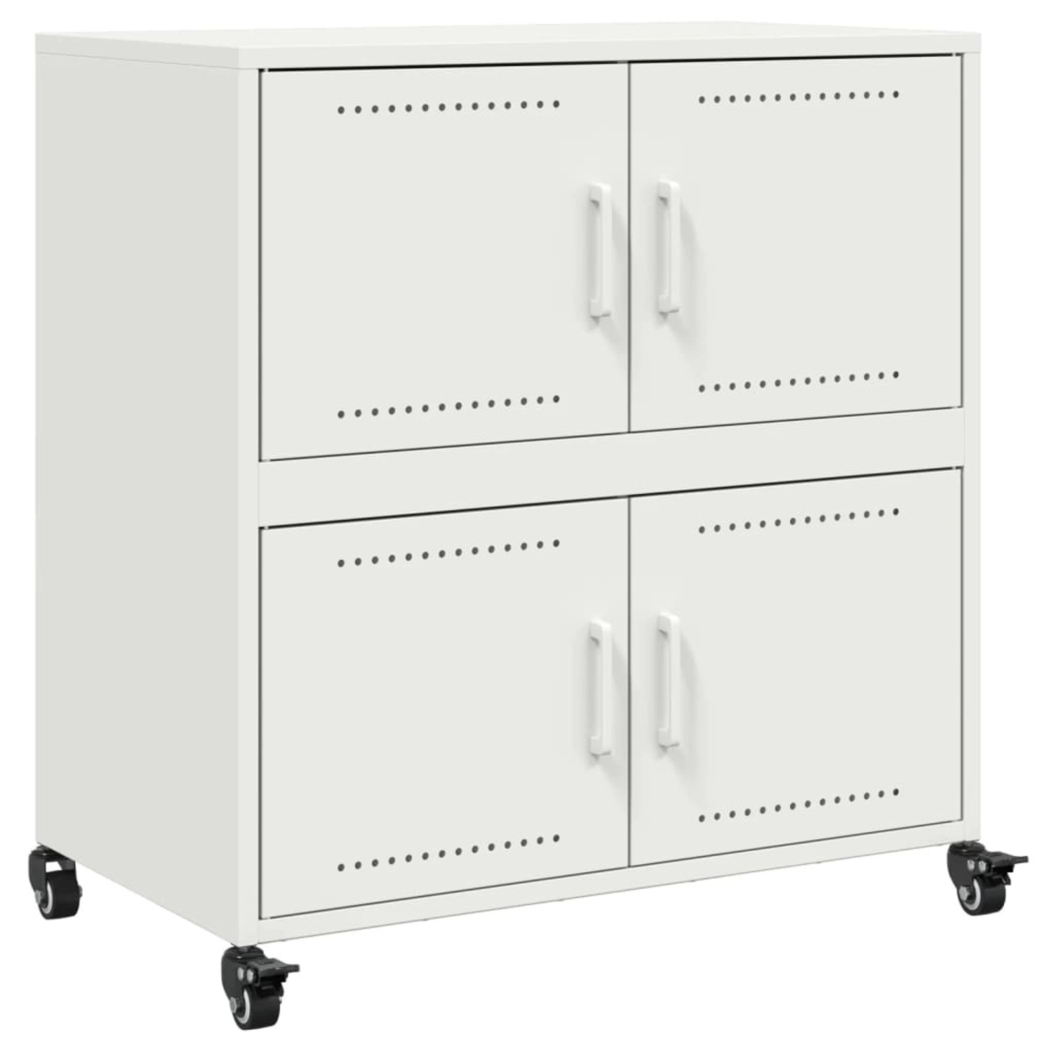 vidaXL Sideboard Weiß 68,5x39x72 cm Stahl 846655 günstig online kaufen