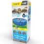 Verpackung Avenli Frame Pool Set, rund, 420x84 cm, blau, mit Filterpumpe.