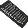 Wera Joker Maul-Ringratschenschlüssel-Satz, 11-teilig (8-19 mm) im schwarzen Rolltasche.