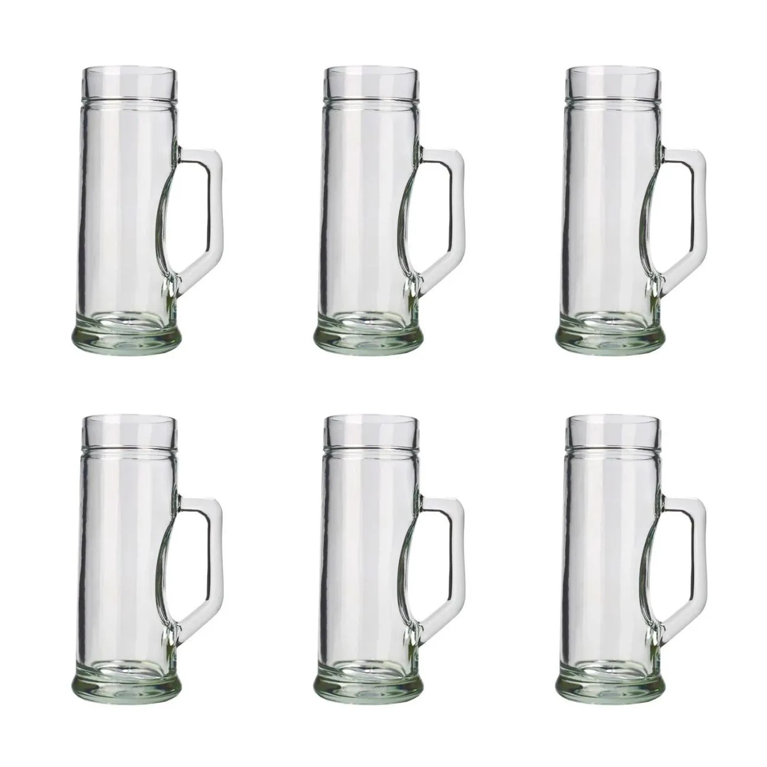 Ich-Zapfe Bierglas-Set 6er Glatt aus Glas 0,3 Liter Klar