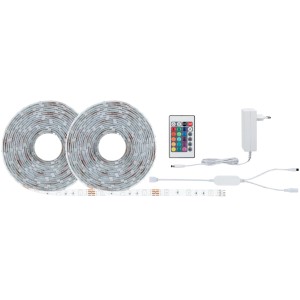 Paulmann LED-Strip RGBW SimpLED Komplettset mit Fernbedienung und Netzteil.
