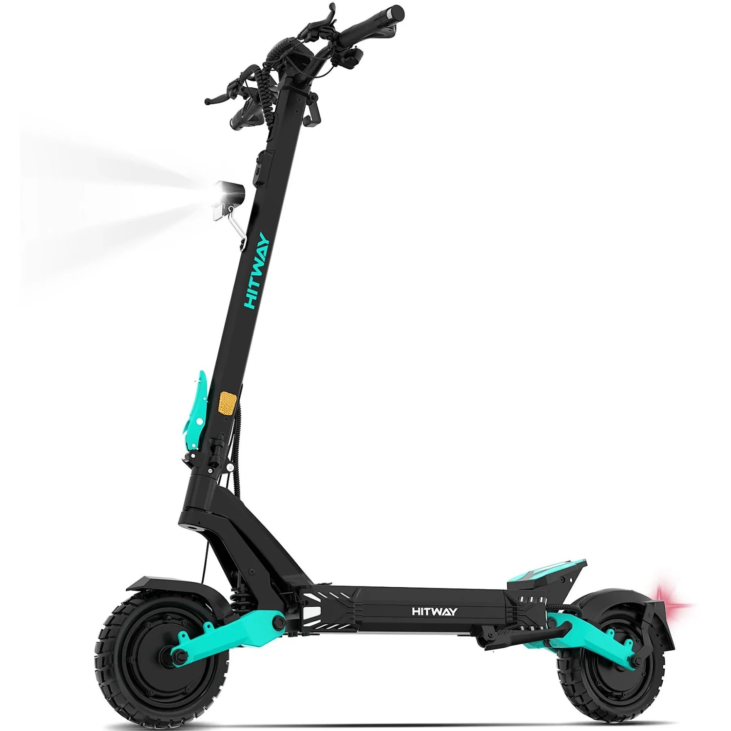 HITWAY H11 E-Scooter 2×250W Motoren 23,8 Ah Akku Reichweite 100KM 10-Zoll-Vakuumreifen APP NFC