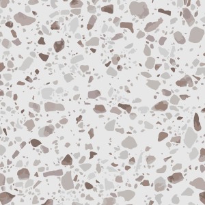 Venilia Klebefolie Simple Terrazzo, 67,5x200cm, mit Terrazzo-Muster in Grau- und Brauntönen.
