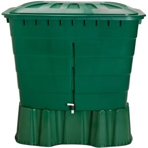Garantia Unterstand für eckige Regentonne 520 l, grün. Zubehör für Regentonnen.