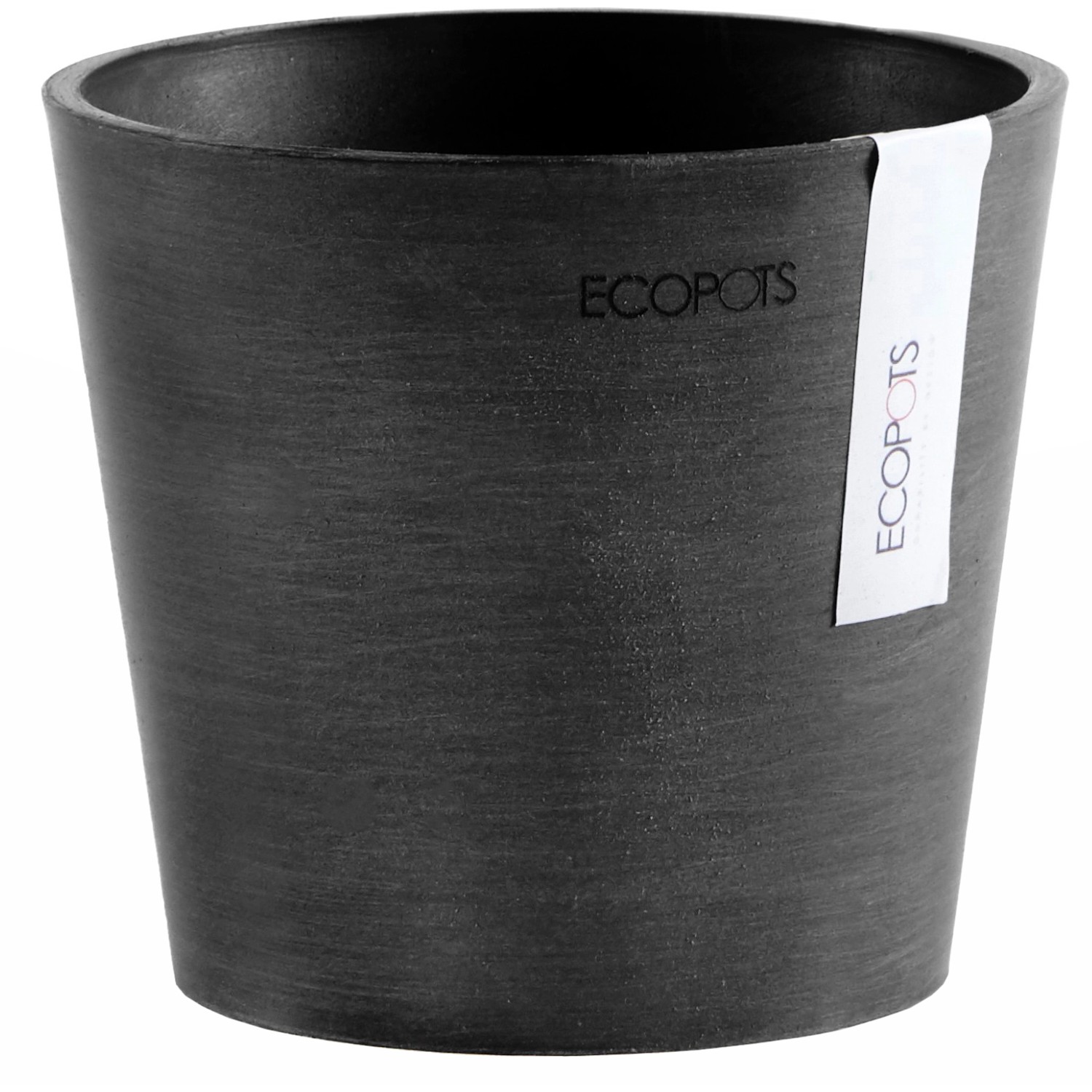 Ecopots Pflanztopf Amsterdam Mini Dunkelgrau 13 cm günstig online kaufen