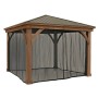 Westmann Moskitonetz 4er-Pack für Pavillon, 300x225cm, schützt vor Insekten.