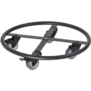 Wagner Pflanzenroller GH 7012, Ø 38 cm, schwarz matt, mit vier Rollen für bis zu 150 kg.