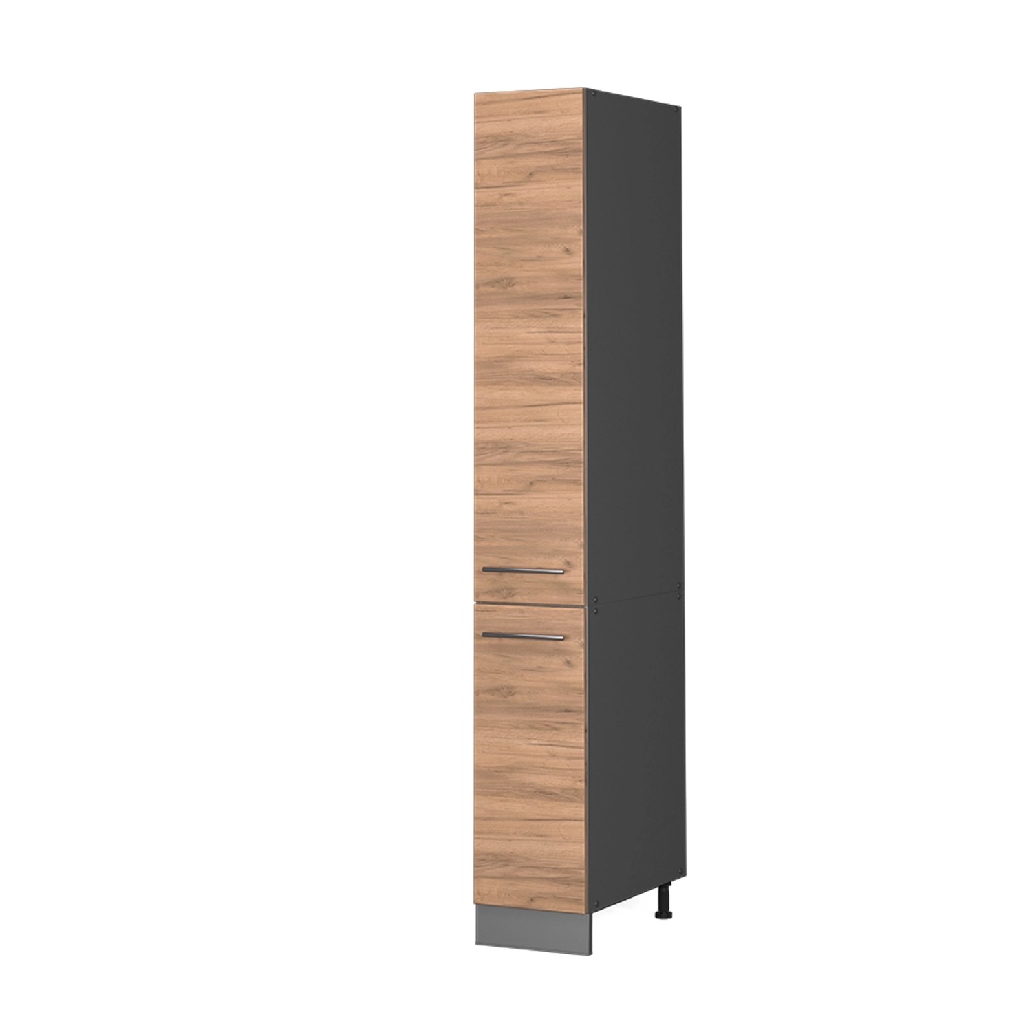 Vicco Apothekerschrank Fame-Line Medizinschrank für die Küche Goldkraft Eiche/Anthrazit 30 cm
