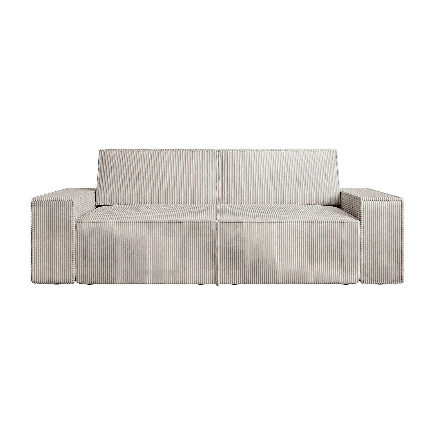 Vente-unique Sofa Ohne Schlafmöglichkeit Amelia Beige 230 cm