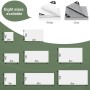 WOLTU Abdeckplane, wasserdicht, 140 g/m², PE, mit Ösen, weiß, verschiedene Größen