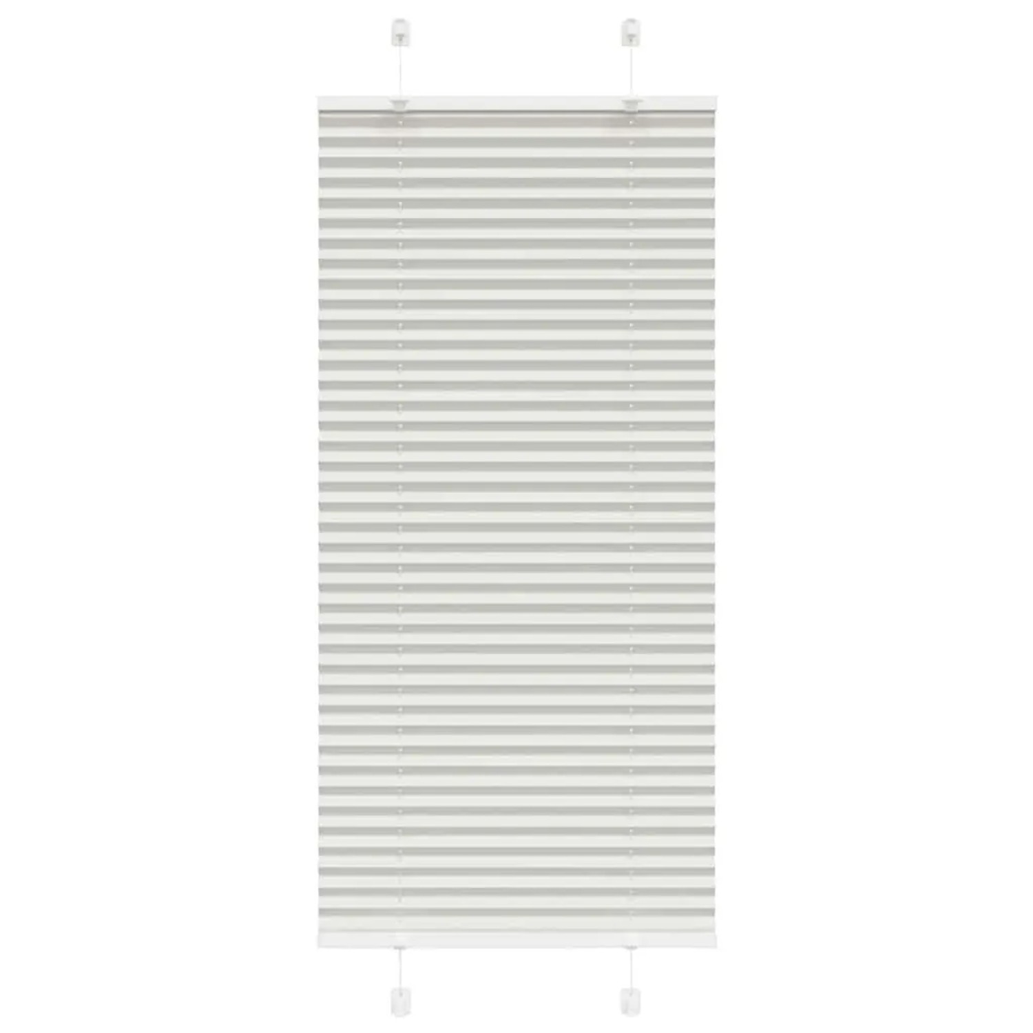 vidaXL Plissee Hellgrau 60x100 cm Stoffbreite 59,4 cm Polyester 4015322 günstig online kaufen