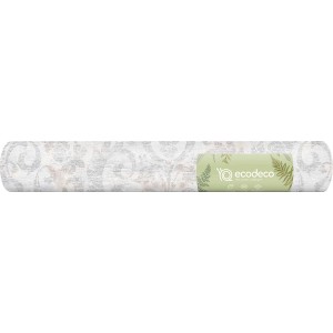 Rolle Erfurt Vliestapete Eco Deco Ornament Grey, graue Dekortapete mit Barock Ornament Muster.