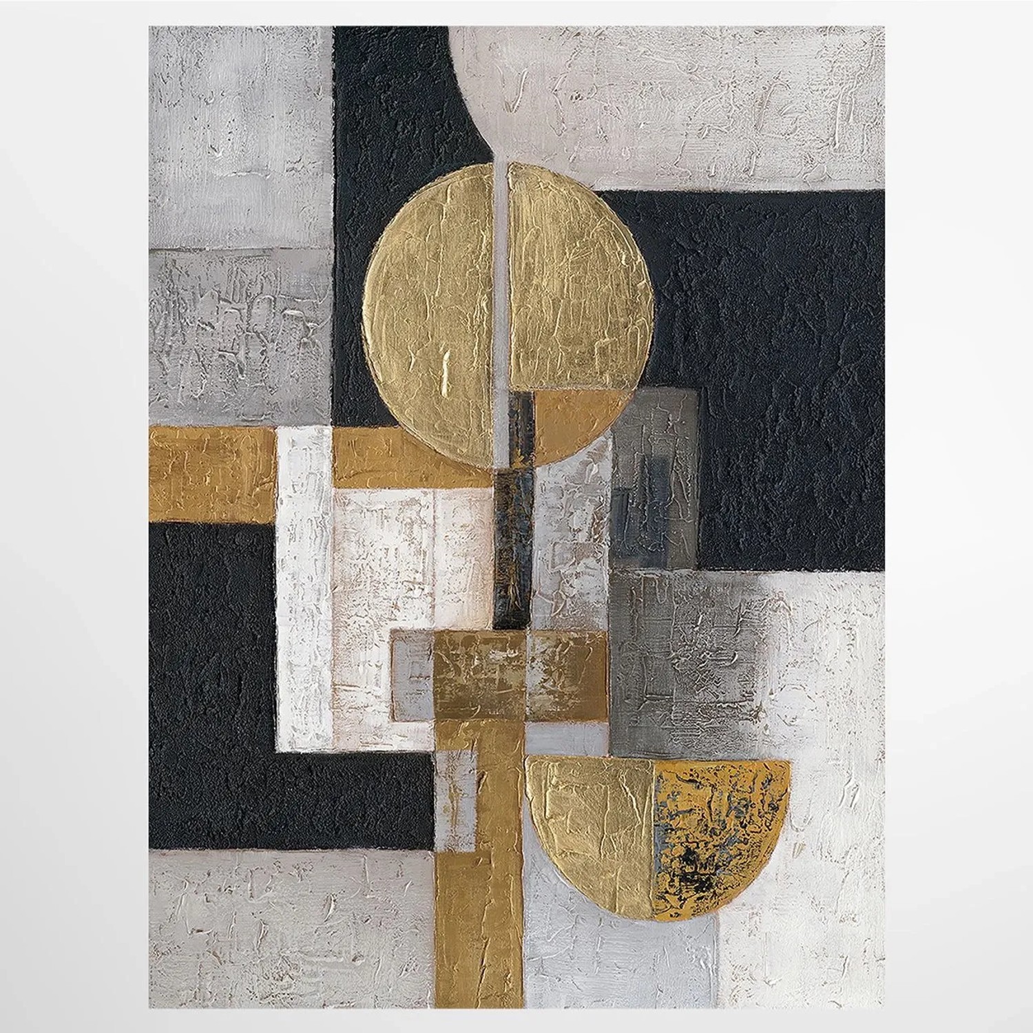 ArtUniverse Leinwandbild Midnight & Gold 90 x 120 cm