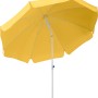 Goldgelber Schneider Balkonschirm Ibiza Ø 240 cm mit Push-Up Mechanik.