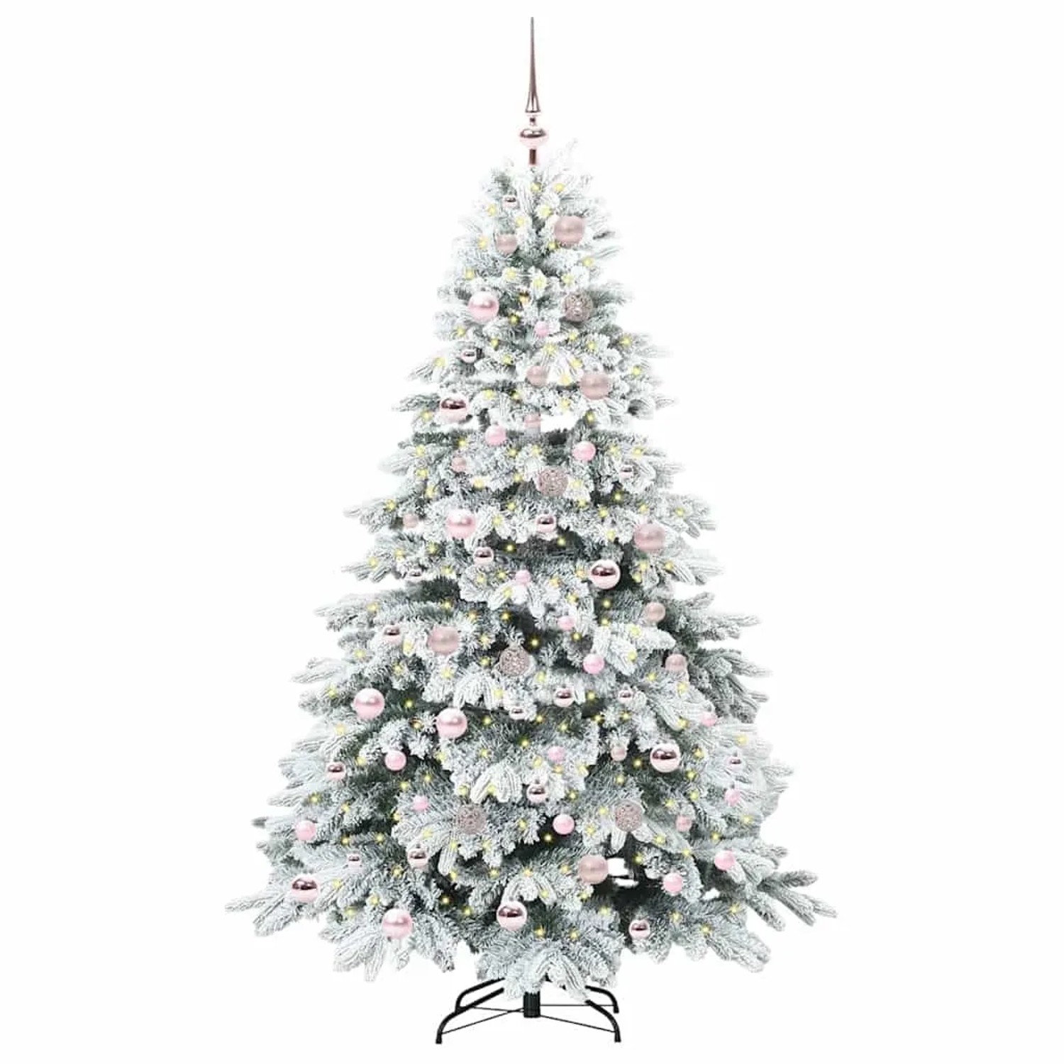 vidaXL Künstlicher Weihnachtsbaum mit 300 LEDs Grün 180 cm PE und PVC 3397616