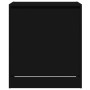 Schwarzer vidaXL Schuhschrank (60x42x69 cm) aus Holzwerkstoff.