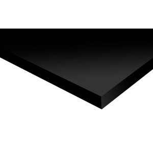 Schwarzer Regalboden, 120x40 cm, melaminbeschichtet, für Möbelbau & Regale.