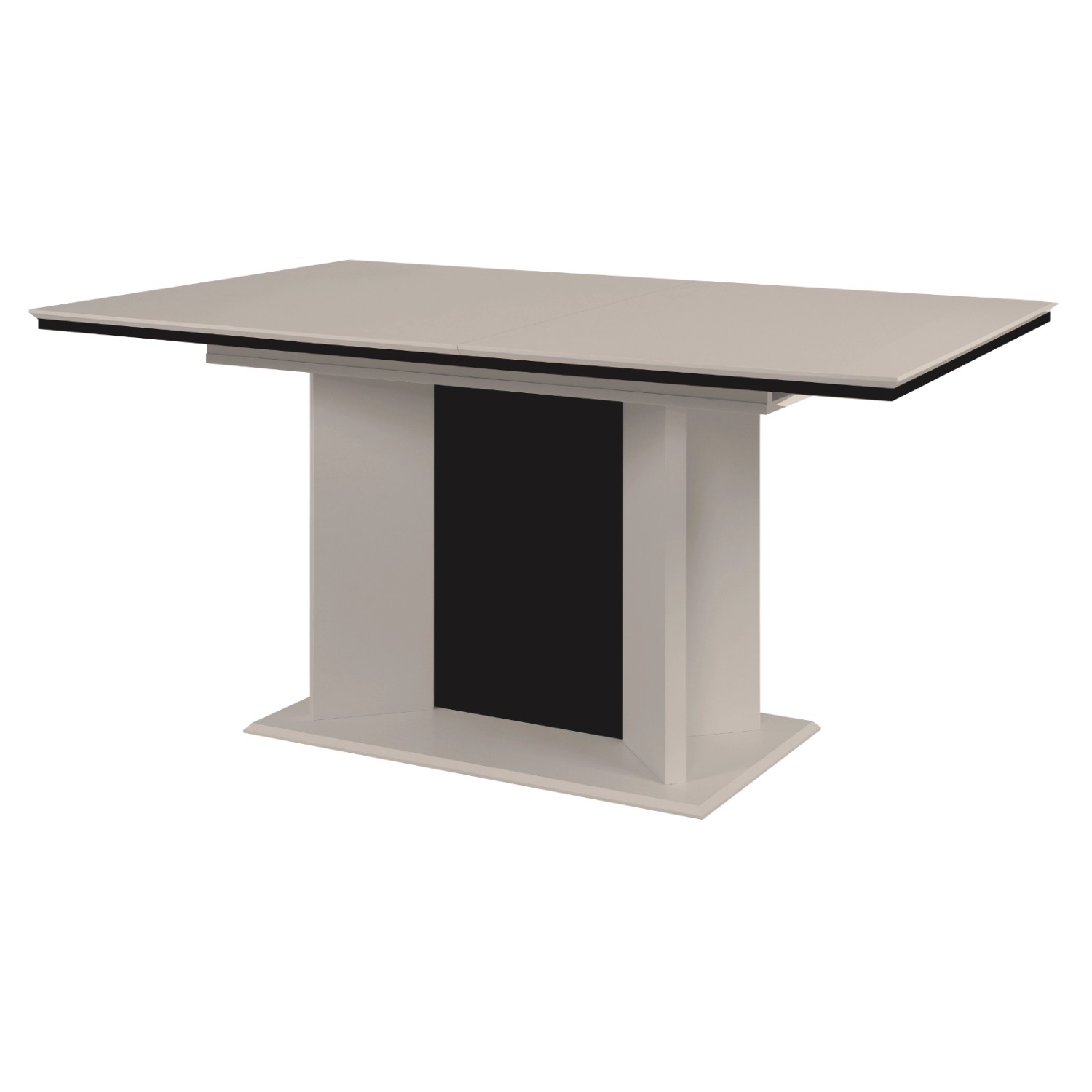 Furn.Design Esstisch in Sand und Schwarz Ausziehbar 160 - 200 x 90 cm Brebb günstig online kaufen