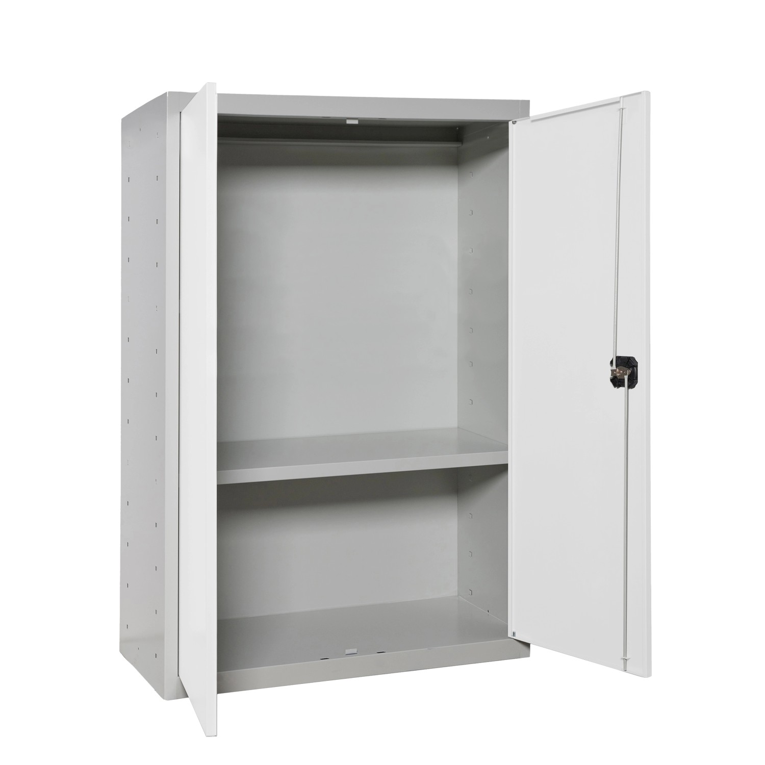 PROREGAL Stahlschrank AMEGO HxBxT 90 x 80 x 40 cm 1x Fachboden Weiß-Grau Me günstig online kaufen