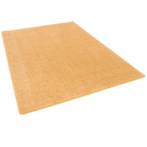 Snapstyle Hochflor Teppich Cottage Curry, 160x200 cm. Langflor Teppich in Currygelb.