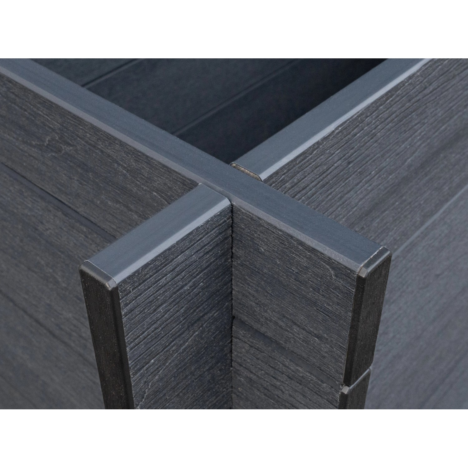 WPC Hochbeet Anthrazit Stecksystem 75 cm x 70 cm x 150 cm_3