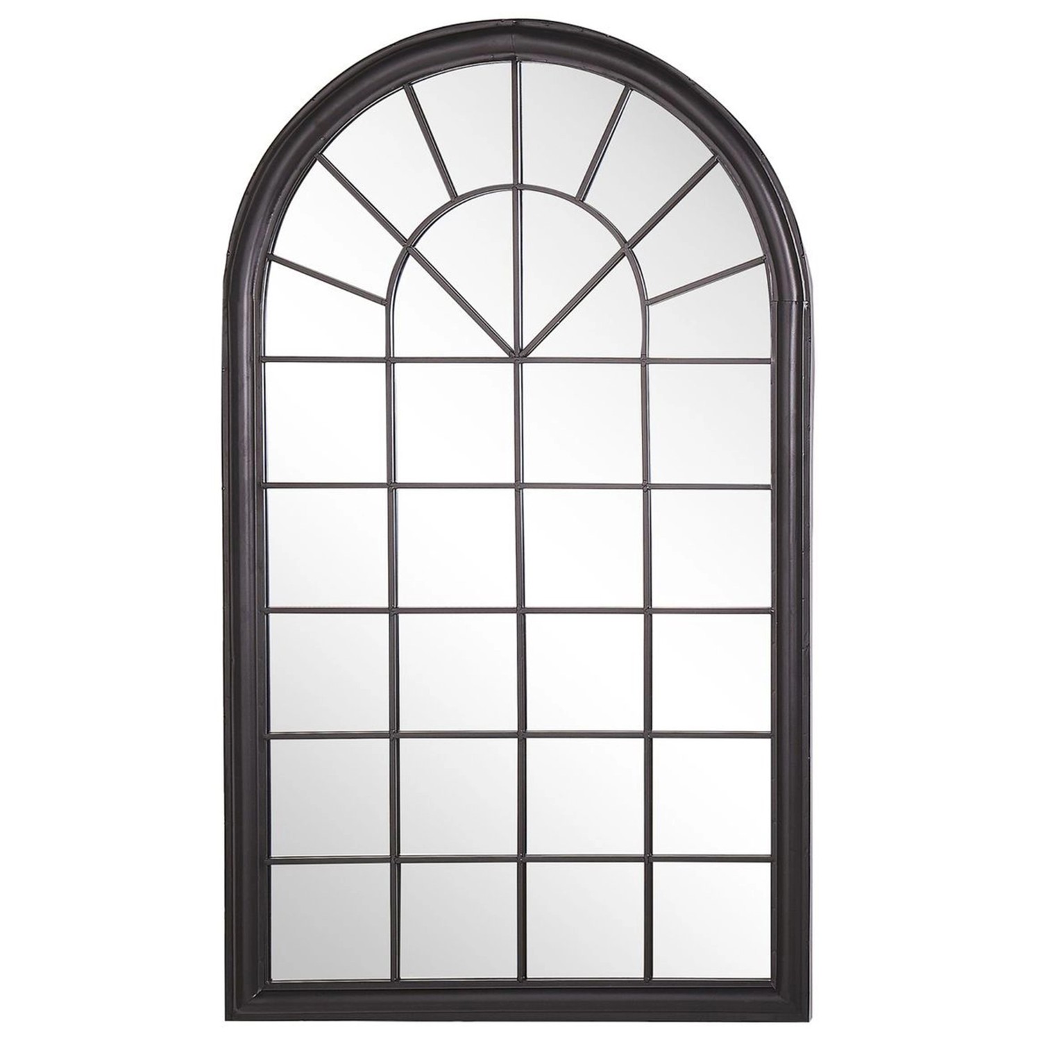 Beliani Wandspiegel TREVOL Schwarz 5x77x130