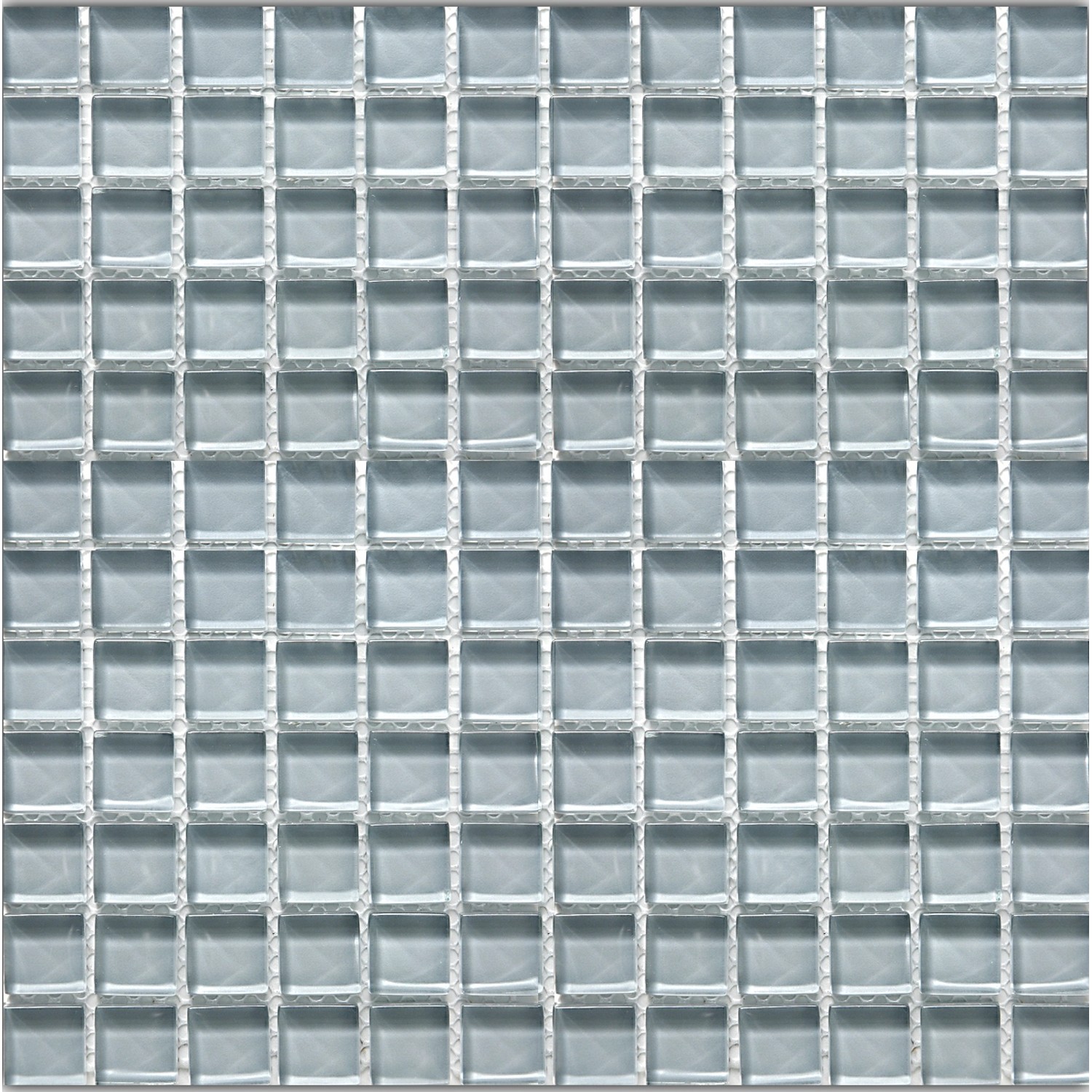 Mosaikmatte Glas Grau Uni 30 cm x 30 cm günstig online kaufen