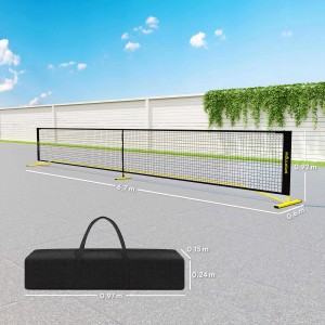 SPORTNOW Pickleball Netz mit Tragetasche, gelb/schwarz, 670x60x92cm. Sport & Fitness Zubehör.